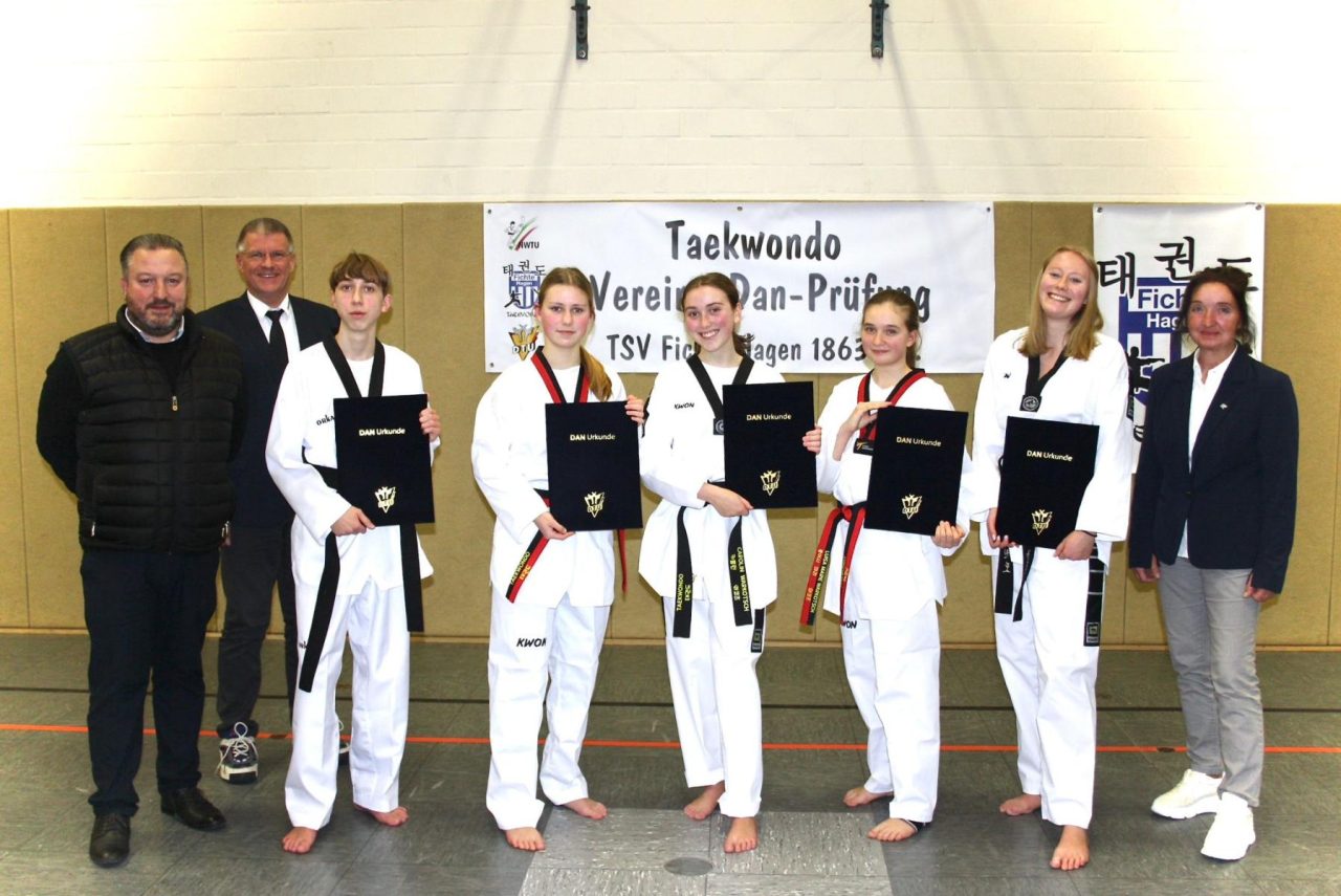 Vereinsdanprüfung der Taekwondo-Abteilung Fichte Hagen