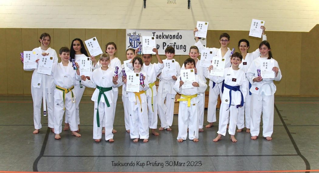 Erfolgreiche Taekwondo KUP-Prüfung beim TSV Fichte Hagen