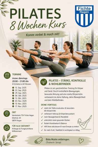 Pilates - 8-Wochen-Kurs