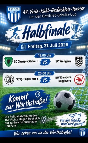 Freitag: Halbfinalspiele beim Fritz Kahl Turnier um den Gottfried Schultz Cup