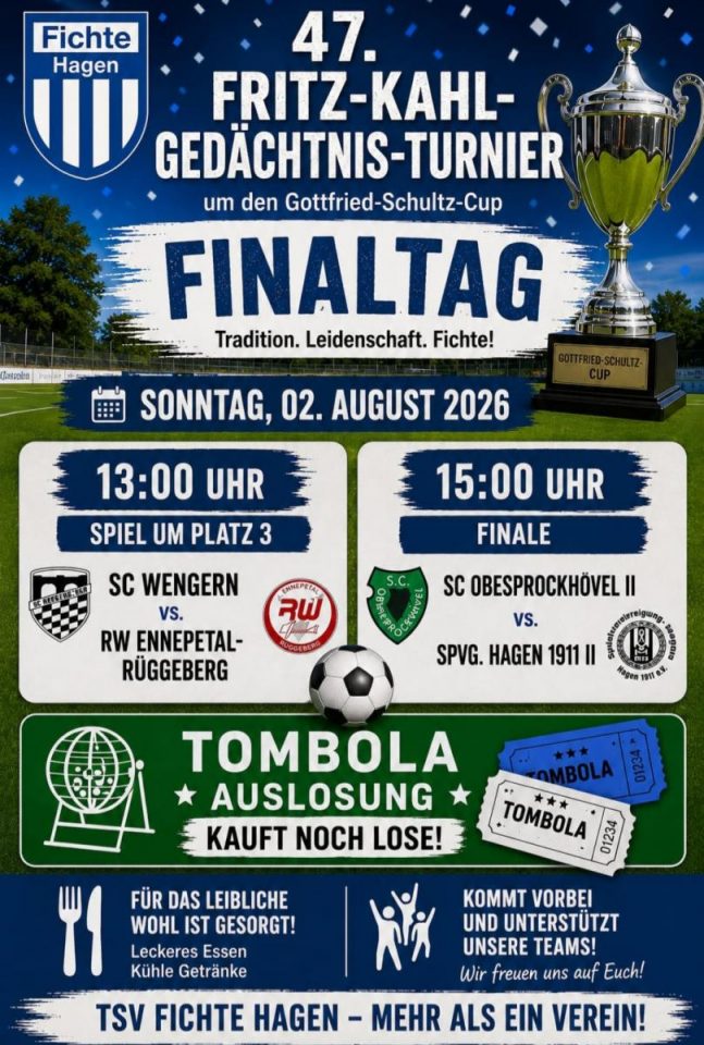 Finaltag: Endspiel um den Gottfried Schultz Cup beim Fritz Kahl Turnier